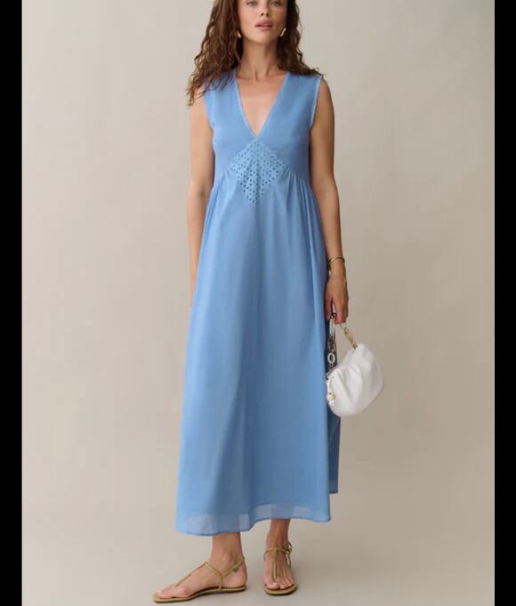 Kourt Dresses & Skirts - New Kourt blue Sonnet dress size M 100% cotton $172
